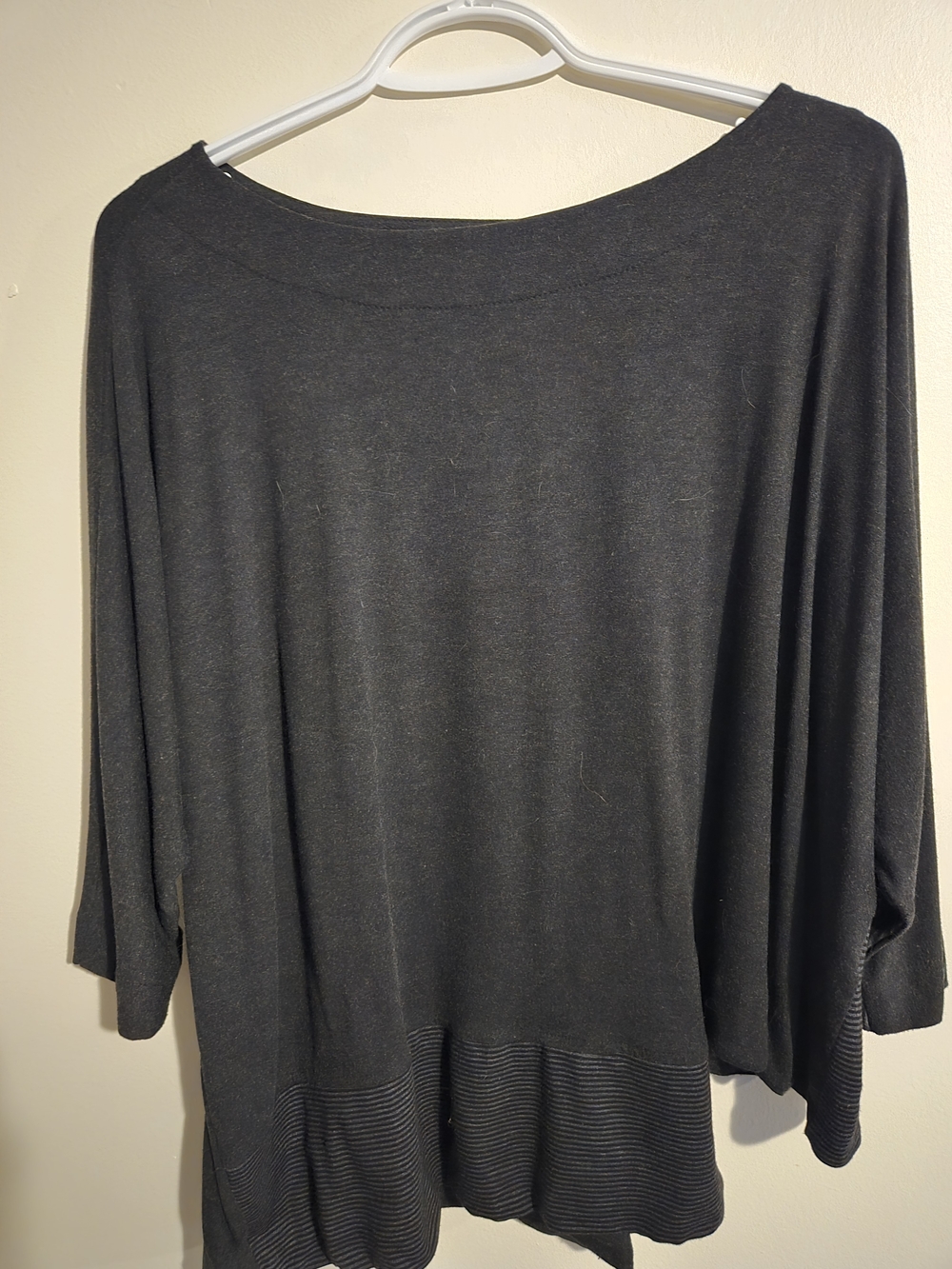 Women’s Long Sleeve Scoop Neck Tee - Charcoal